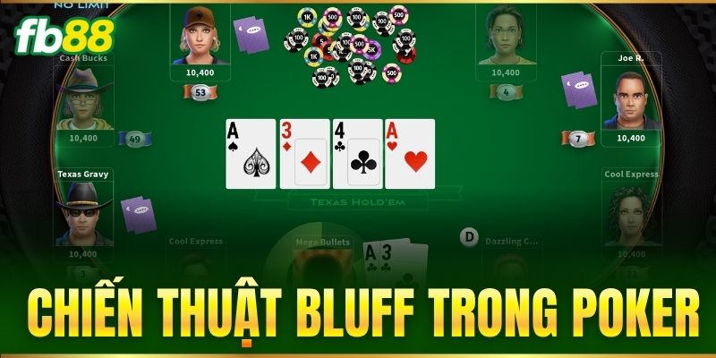 Chiến Thuật Bluff Trong Poker - 5 Mẹo Đỉnh Cao Tại FB88 1 chien thuat bluff trong poker