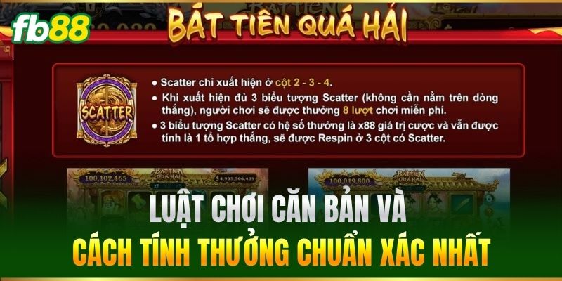 Bát Tiên Quái Hải FB88 - Slot Game Nổ Hũ Đỉnh Cao Hấp Dẫn 3 Luật chơi căn bản và cách tính thưởng chuẩn xác nhất