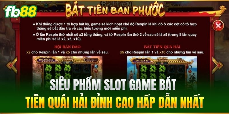 Bát Tiên Quái Hải FB88 - Slot Game Nổ Hũ Đỉnh Cao Hấp Dẫn 2 Siêu phẩm slot game Bát Tiên Quái Hải đỉnh cao hấp dẫn nhất